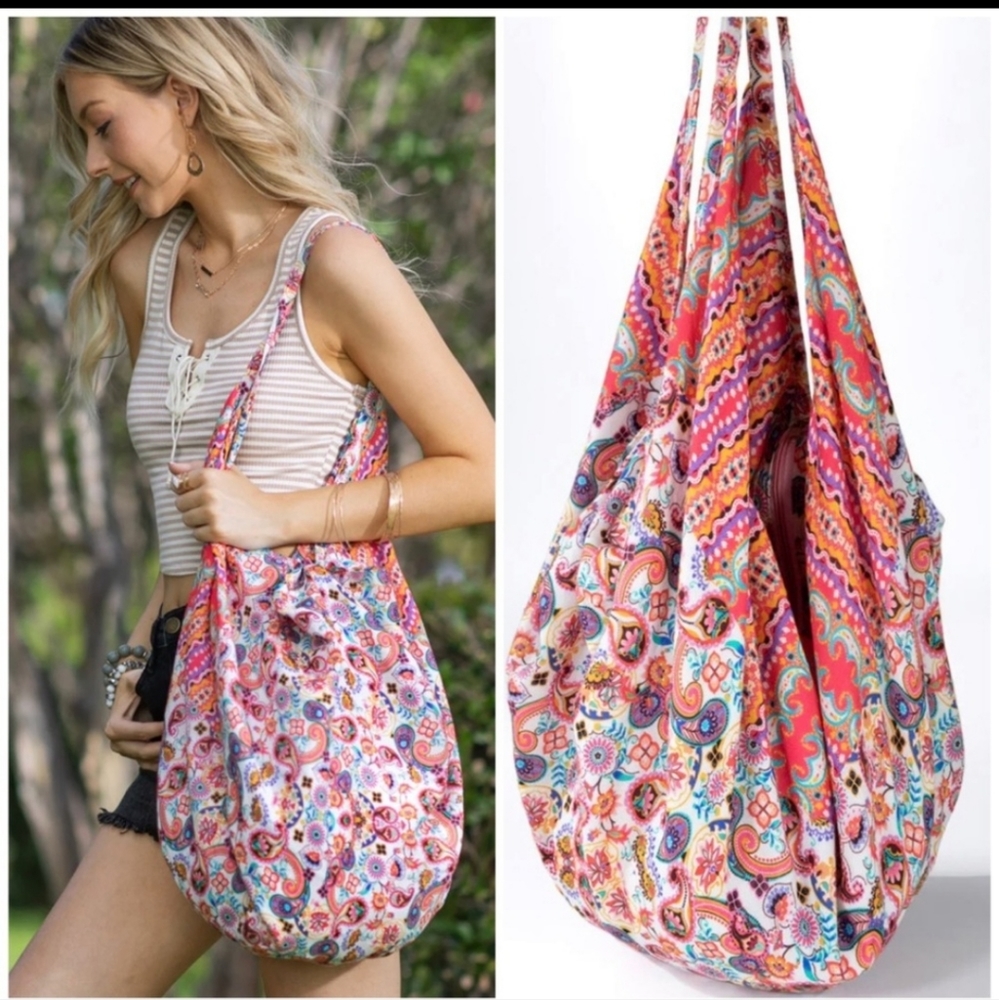 New Bohemian Paisley Print Bag - Picture 5 of 6